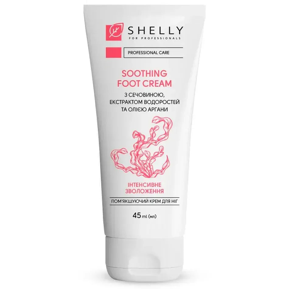 Shelly Softening foot cream with urea, algae extract and argan oil, 45 ml